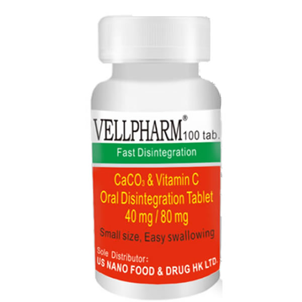 Vellpharm CaCO3 & Vitamin C Oral Disintegration Tablet